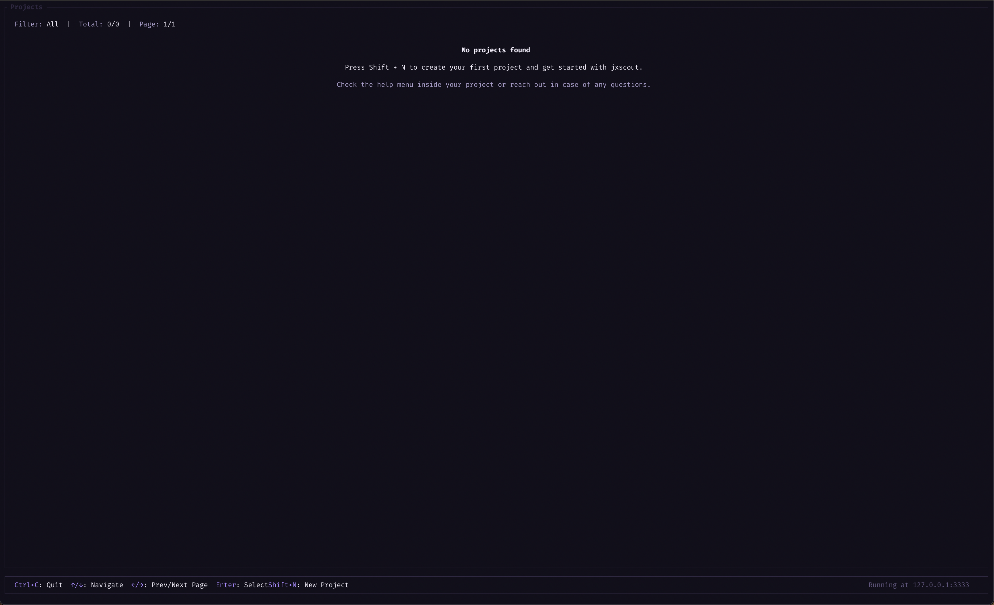 Landing Screen