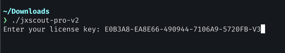 License Key Prompt